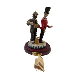 Flambro Emmett Kelly Jr The Ringmaster Clown Figurine 9730 With Base Tag